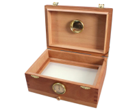 00-Box Humidor small mit Hygrometer und Sieb