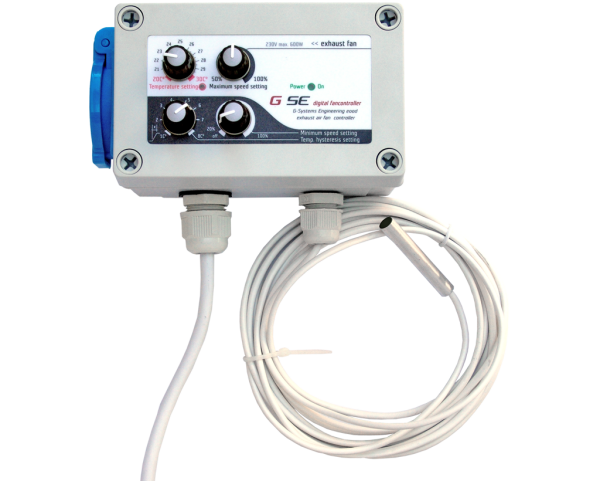 GSE digital Temperature min-max speed & hysteresis Controller