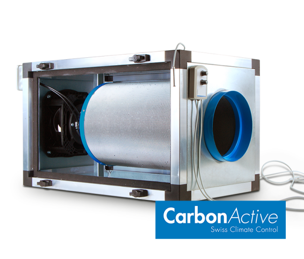 CarbonActive EC Inline Filter Unit 200mm - 800m³/h