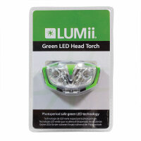 LUMii Green LED Grünlicht Stirnlampe