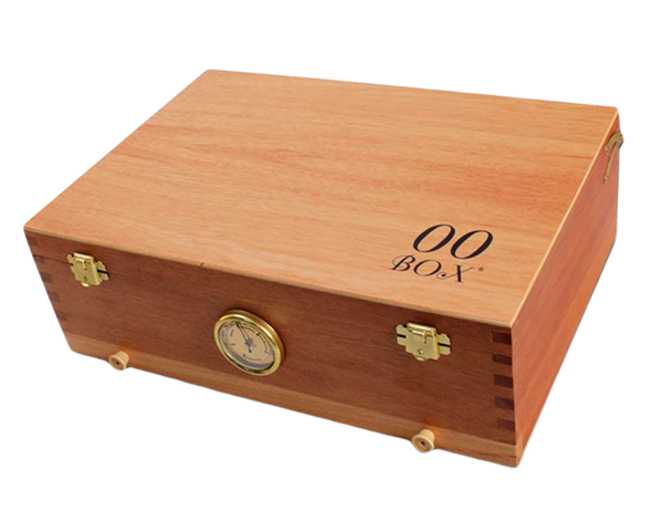 00-Box Humidor medium mit Hygrometer und Sieb