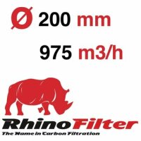 Rhino Pro Aktivkohlefilter 200mm - 975m³/h